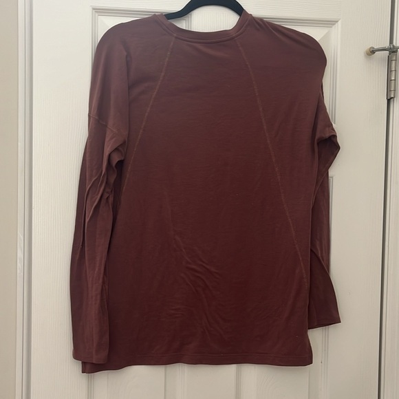 The North Face long Sleeve Shirt woman’s small brown red - Picture 3 of 3